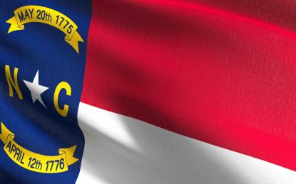picture of North Carolina flag for North Carolina state tax guide